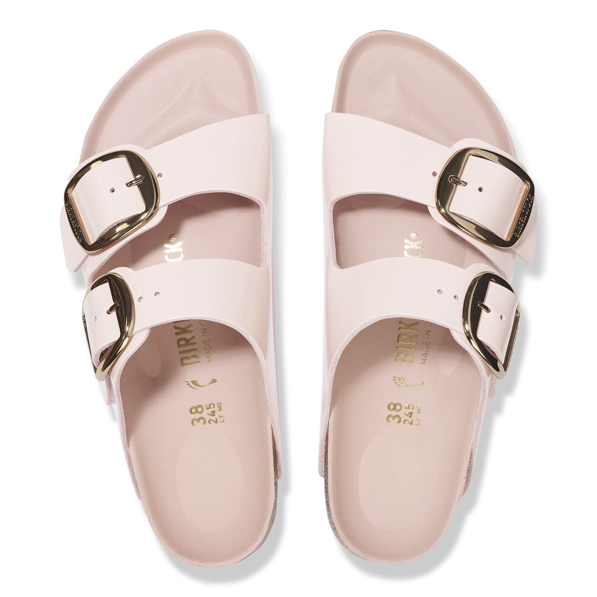 Arizona Big Buckle | High-Shine Patent Leather | Light Rose - Image 5