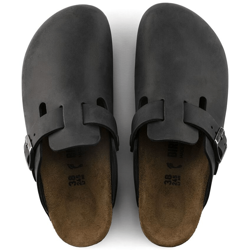 Boston | Oiled Leather | Black - Image 5