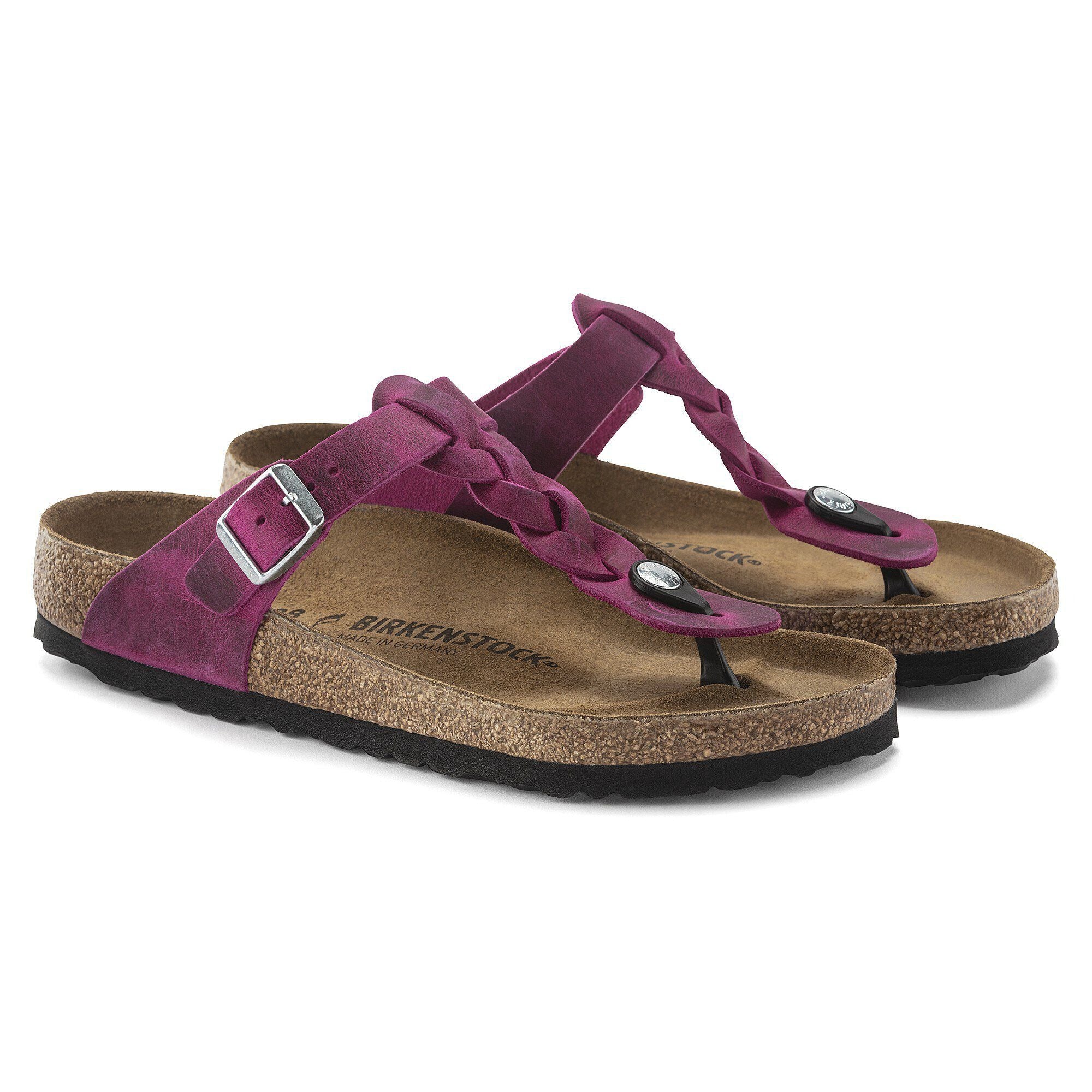 Gizeh Braided | Oiled Leather | Festival Fuchsia