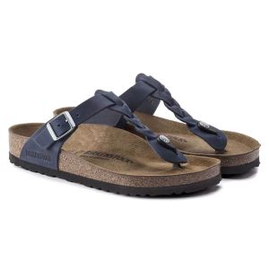 Gizeh Braided | Oiled Leather | Navy