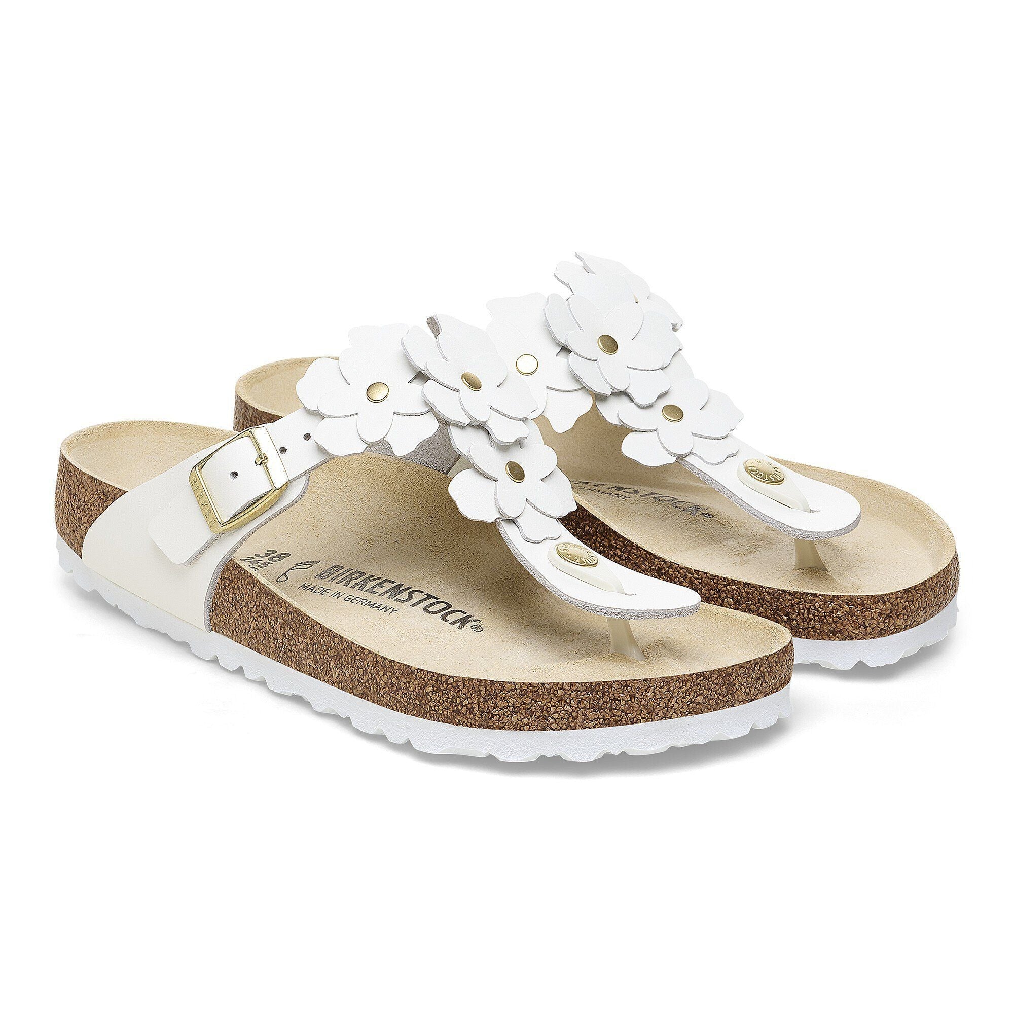Gizeh Flower | Leather | White