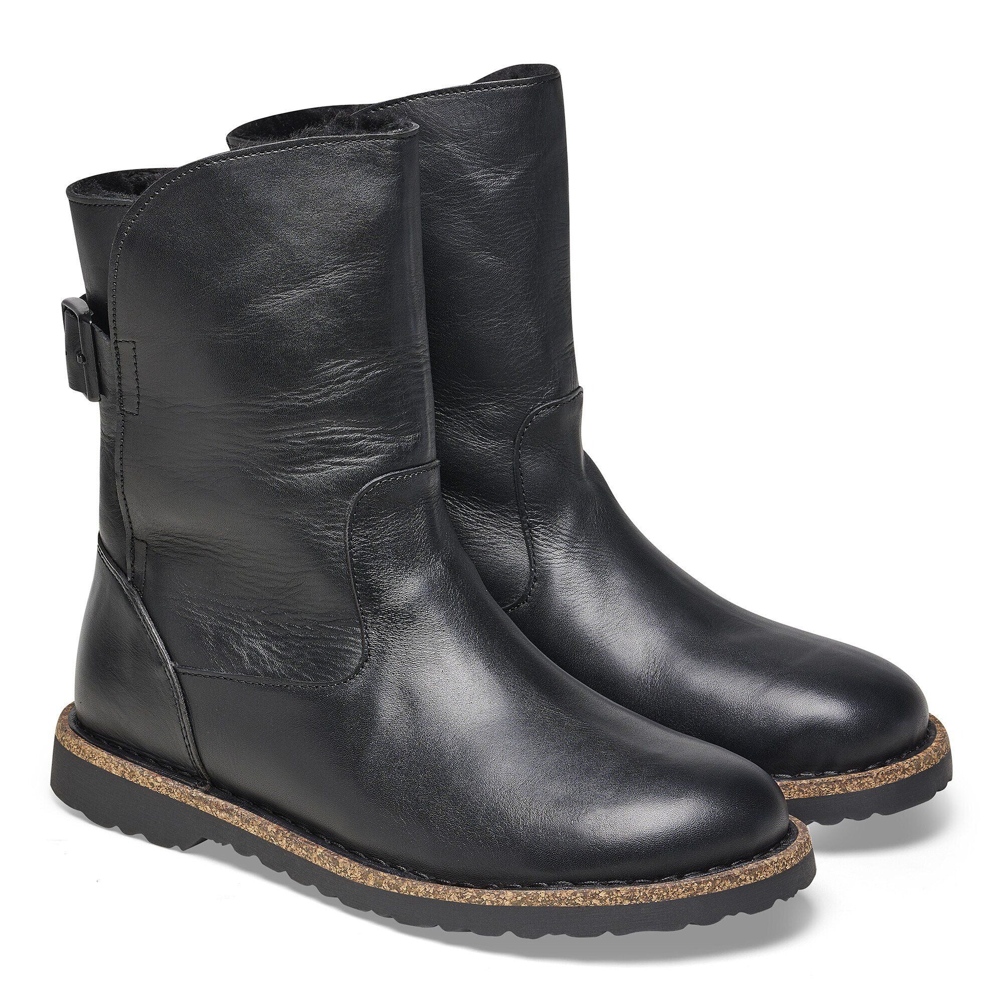 Uppsala Shearling | Leather/Shearling | Black