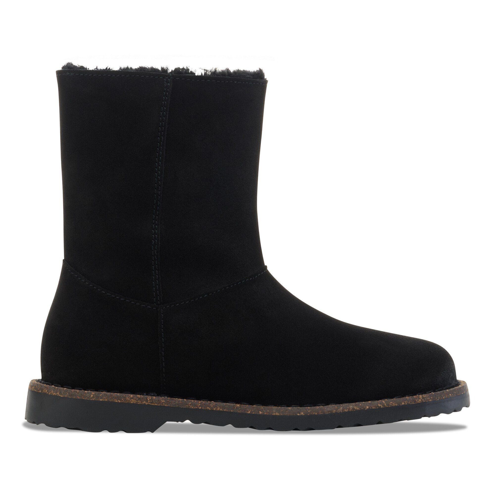 Uppsala Zip Shearling | Suede/Shearling | Black - Image 4